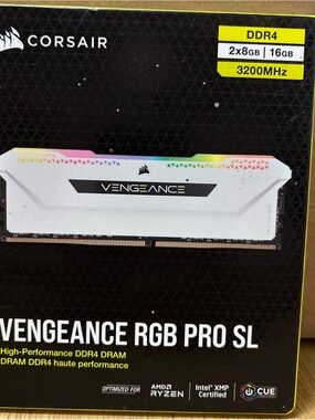 Corsair Vengeance RGB Pro SL DDR4 16GB (2x8GB) White with RGB Accent